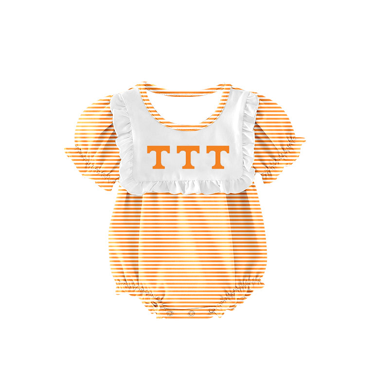 Custom moq 5 mix size milk silk summer teams baby girl boys clothes orange short sleeve skirts set and top and dress and rompers series