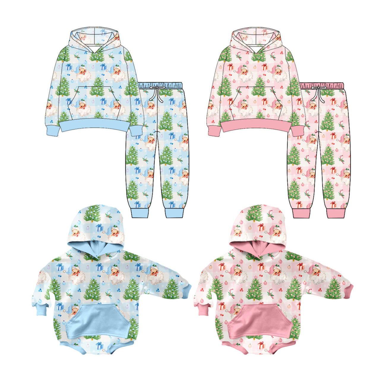 25.7.8 custom each style moq 5eta 4-6week Sibling Sisters Christmas baby girl long sleeve pants sets 1 and sets 2 and romper 1 and romper 2 match family design