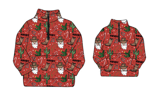 25.8.22 custom each style moq 5eta 4-6week Sibling Sister Christmas boot baby boy long sleeve top and adult top match design