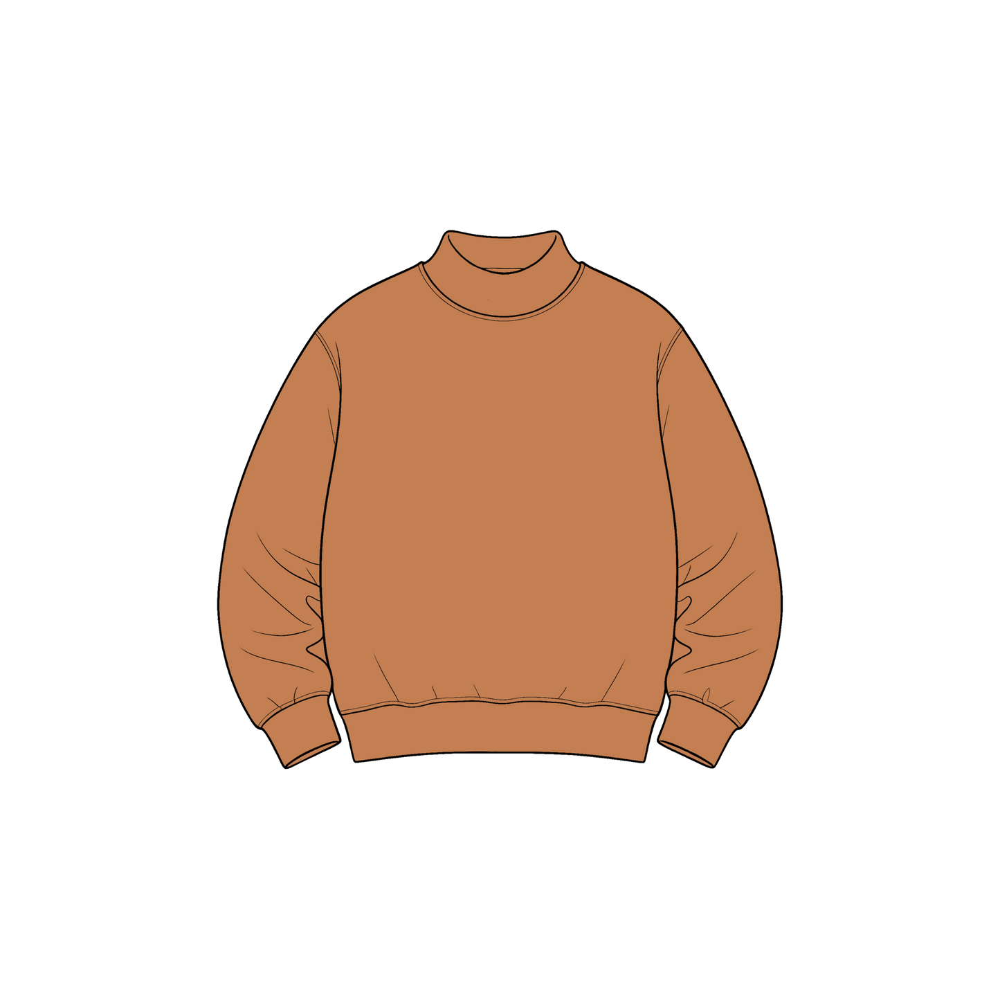 custom moq 5 mix size High Neck Baby Kids Solid Mock Neck Long Sleeve Pullover Sweatshirt Toddler Boys Girls Fall Casual Top