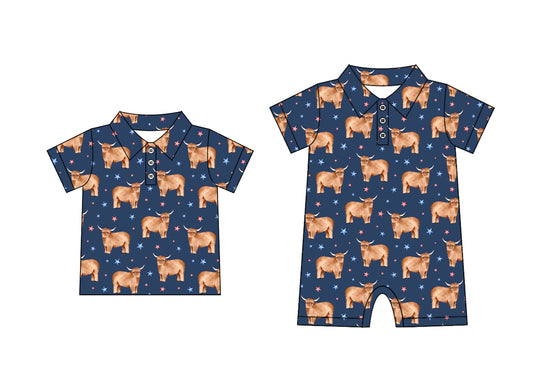 3.25 custom each style moq 5eta 4-6week Sibling Sister alpine baby boy rompers and top match family design