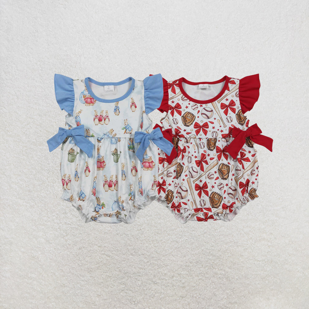 RTS NO MOQ Sibling Baby Girls Rabbit Eggs Tunic Ruffle Shorts Easter Clothes Set Knee Length Dress Rompers