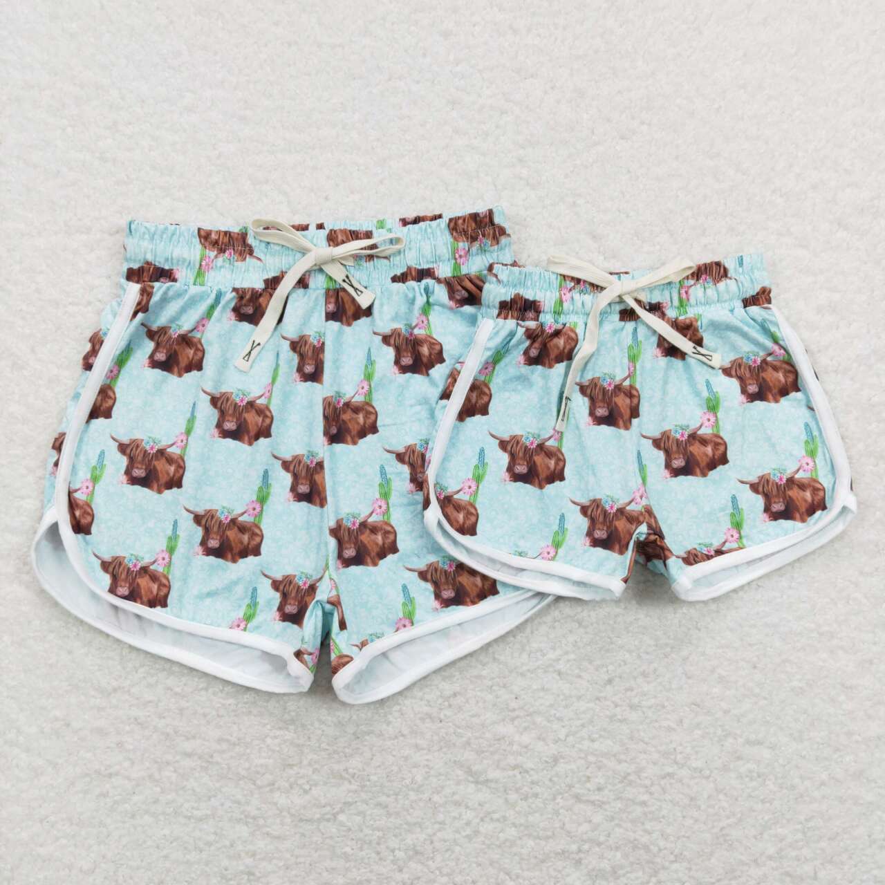SS0123 Alpine Bull Cactus Light Blue Shorts