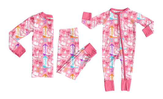 25.9.24 custom each style moq 8 eta 6-8week Sibling Sisters boot bow baby girl clothes long sleeve pants sets and romper match family design