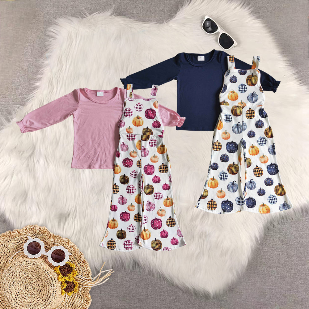 RTS NO MOQ Sibling Baby Girls halloween Long Sleeve Pants Set