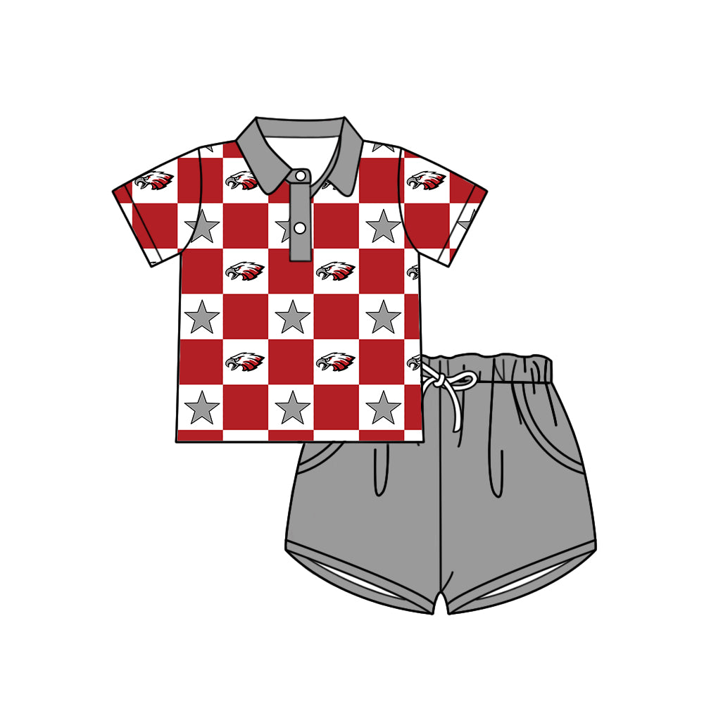 Custom moq 5 mix size milk silk summer teams Checked Bows Baby Girl Grey Sleeveless Top Skirt Short Set Dress And Shorts Yoga Outfit Boy's Top Shorts Set Romper