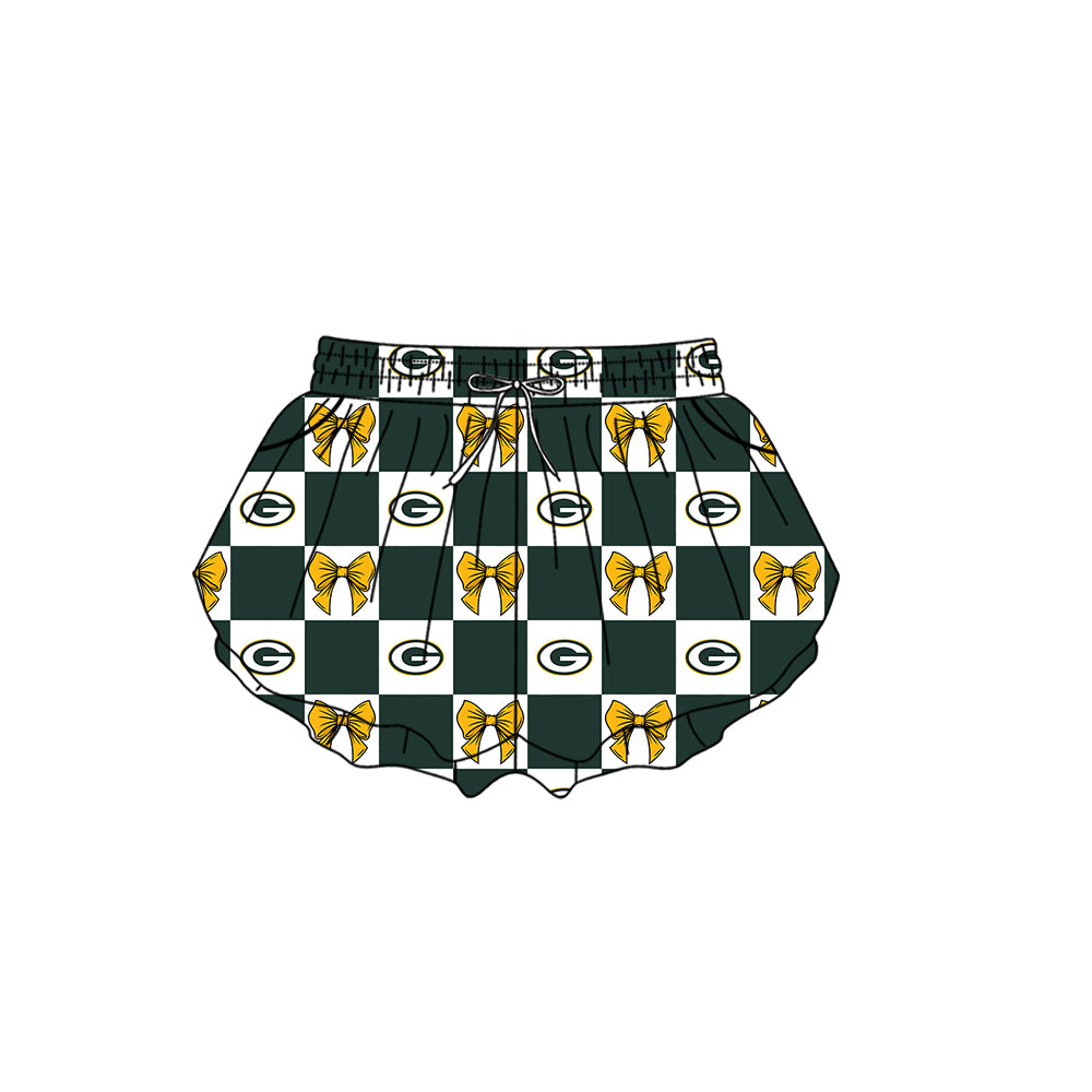 Custom moq 5 mix size milk silk summer teams Baby Girl Sleeveless Top Skirts Set Dress And Shorts Yoga Green Checked Outfit Boy's Checked Short-Sleeved Polo Shirt And Romper