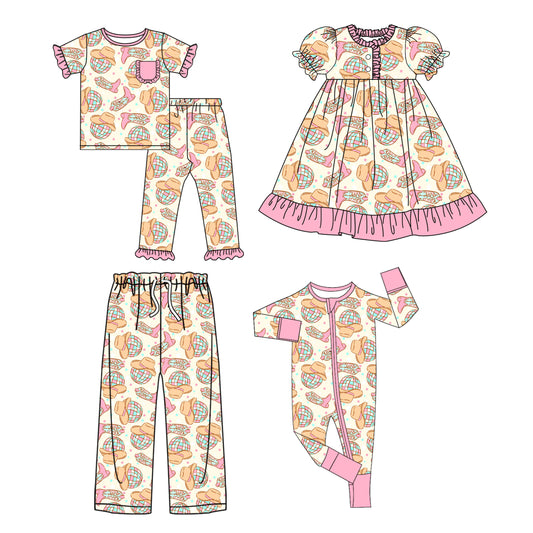25.10.17 custom each style moq 5 eta 6-8week Sibling Sister boots baby short sleeve pants sets and romper and dress and adult pants match design