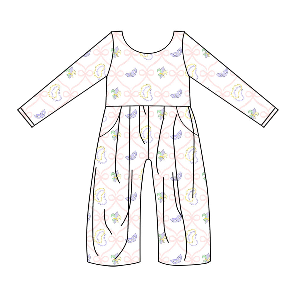 25.10.15 custom each style moq 5 eta 6-8week Sibling Sisters floral bow baby girl long sleeve jumpsuit 2 match family design