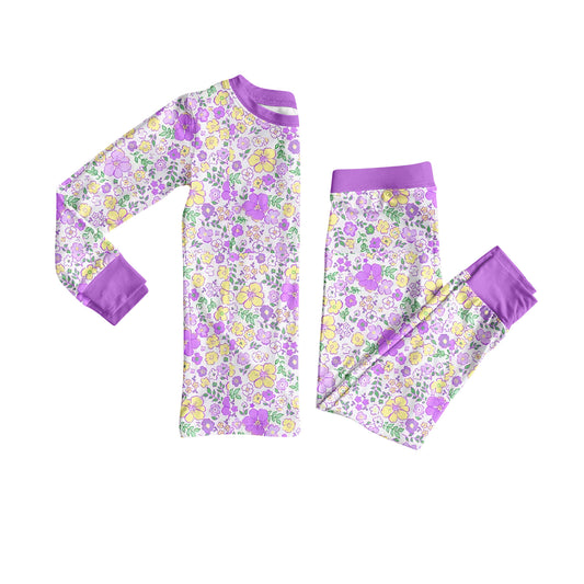 25.9.6 custom each style moq 5eta 4-6week Sibling Sisters floral baby girl clothes long sleeve pants sets and romper match family design