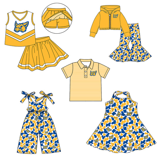 Custom moq 5 mix size milk silk summer teams baby girls clothes camouflage yellow hooded long sleeve pants sets and skirts sets and dress and jumpsuit and top-25.8.6