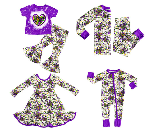 25.9.12 custom each style moq 5eta 6-8week Sibling Sisters love baby girl long sleeve pants sets 2 and dress and rompers match family design