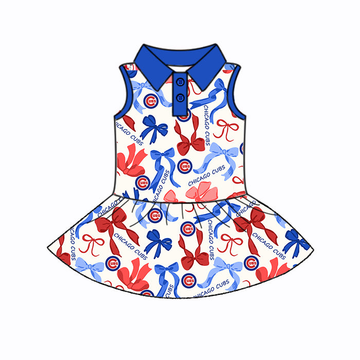 Custom moq 5 mix sizes summer teams baby girls clothes team red short sleeve skirts shorts sets dress 1 and dress 2 and dress 3 and dress 4-25.5.16