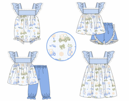 4.25 custom each style moq 5eta 4-6week Sibling Sisters bow baby girl short sleeve shorts sets and pants sets and dress and romper match family design