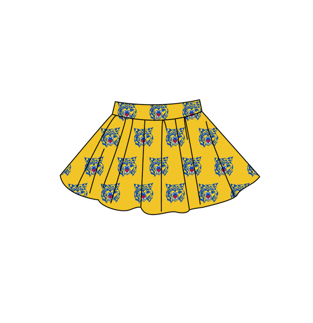 Custom moq 5 mix size summer teams Adult Women Solid Color Casual Summer Team Skirt Outfit