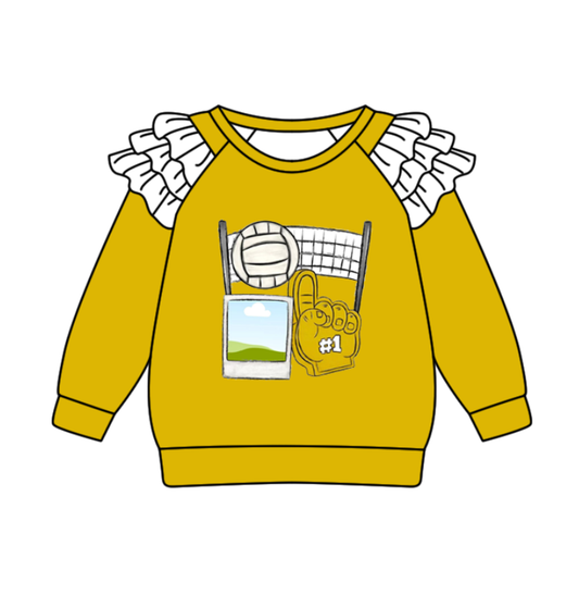 Custom moq 8 mix size milk silk summer team baby girls clothes long sleeve top-25.9.24