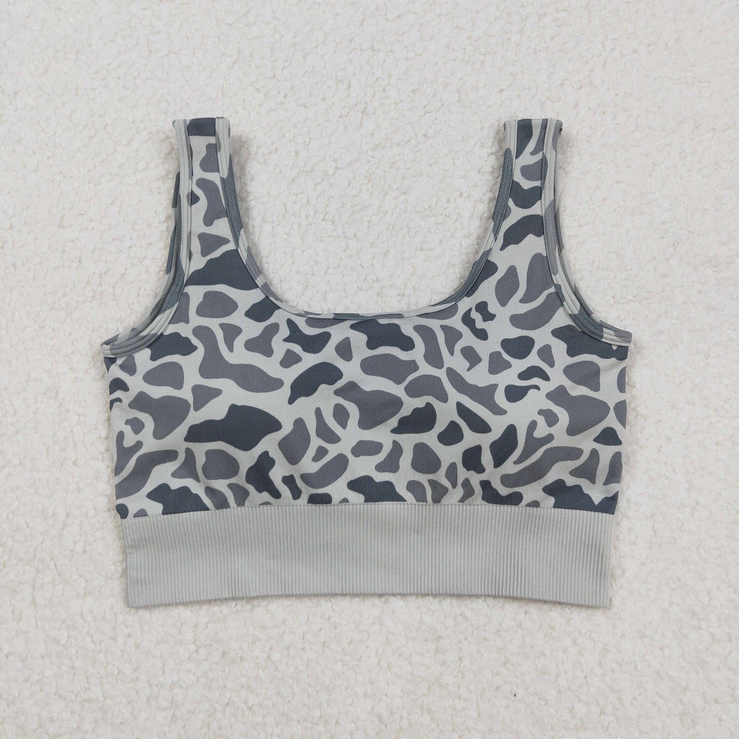 RTS NO MOQ（In Stock) GT1188 Adult Women's Gray Camouflage Vest