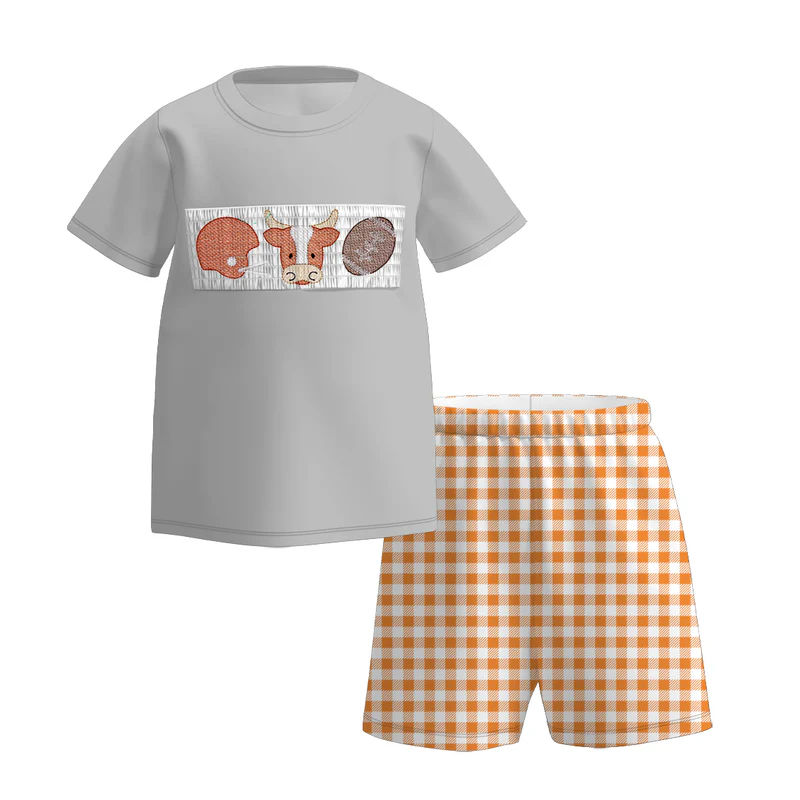 Custom summer teams baby girls clothes team short sleeve shorts sets dress romper-25.7.15