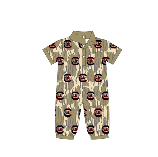Custom moq 5 mix size milk silk baby boy clothes team summer camouflage short sleeve romper-25.11.22