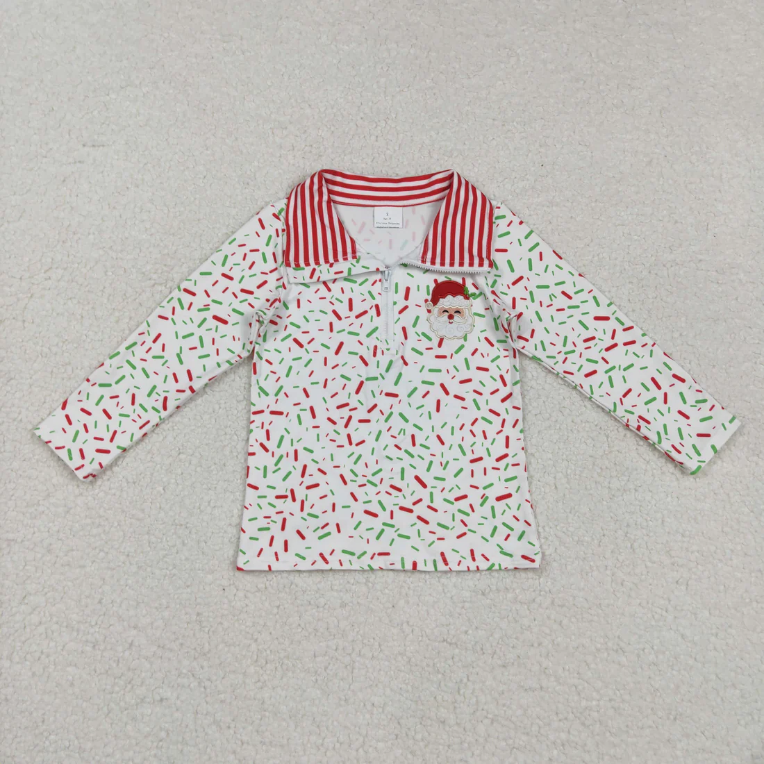 RTS NO MOQ Sibling baby girls boys clothes embroidery Valentine Long Sleeve tops