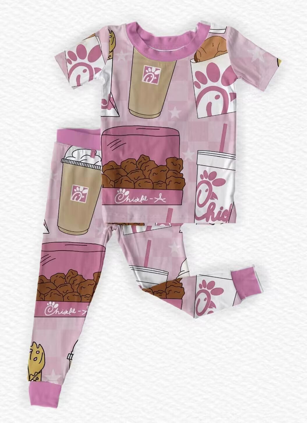 custom moq 5 eta 6-7weeks baby boy clothes purple short Sleeve Long Pants Set