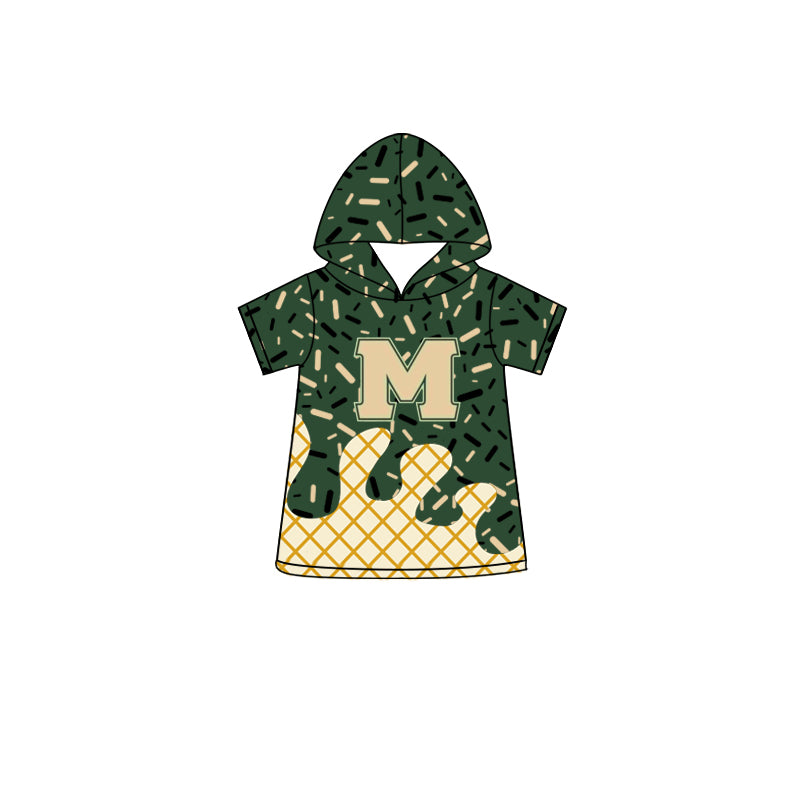 Custom Special character style tops and shorts. green Beach