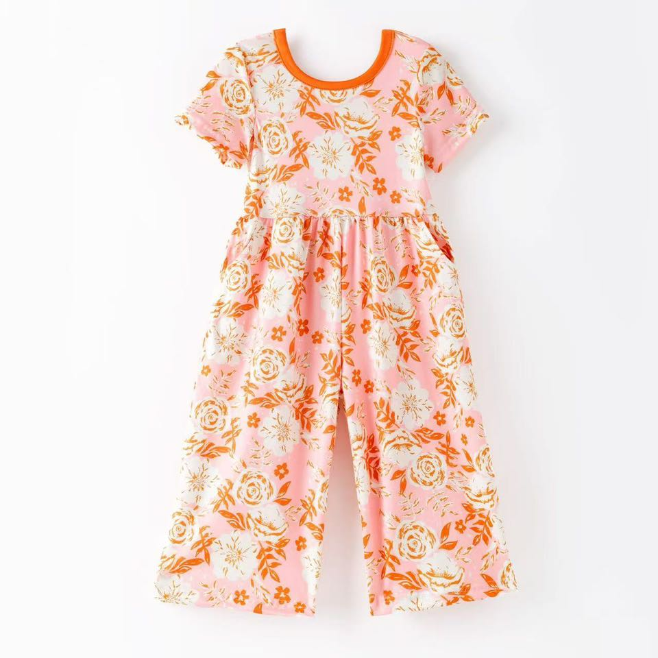 Custom moq 5 each style eta 6-7weeks baby girl clothes short sleeve jumpsuit-25.7.25