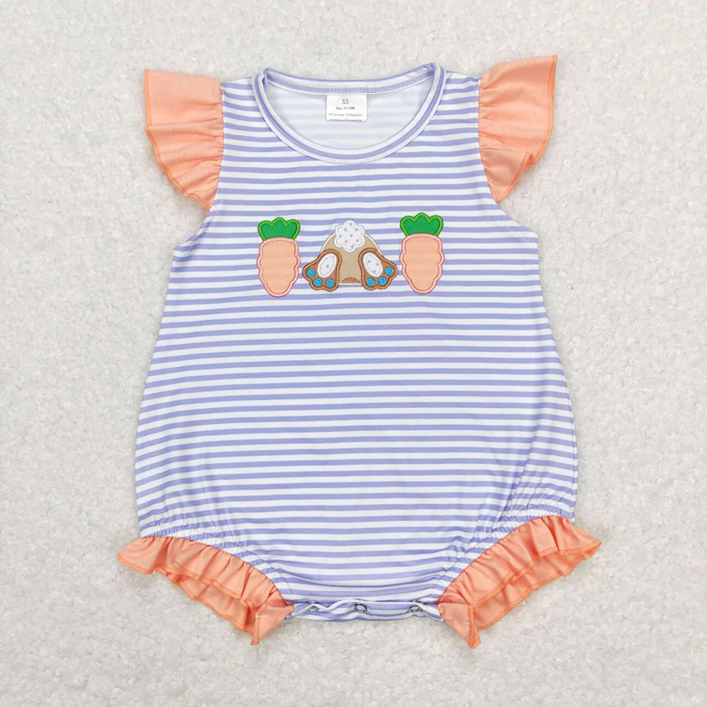 RTS NO MOQ sibling baby girls boy clothes embroidery easter short sleeve Clothes Sets and rompers