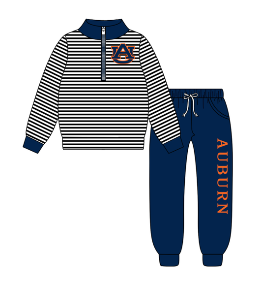 Custom moq 5 mix size milk silk summer teams baby boy clothes blue long sleeve pants sets-25.8.23