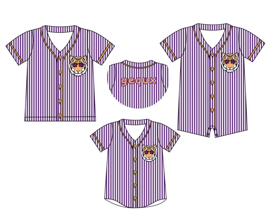 Custom moq 5 mix size milk silk summer teams baby boy clothes team purple short sleeve top 2 and romper-25.8.9