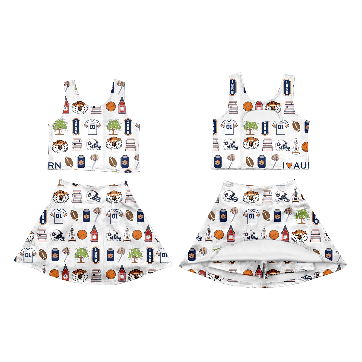 Custom moq 5 mix size milk silk summer teams baby girls clothes team sleeveless skirts sets and dress and top-25.7.12