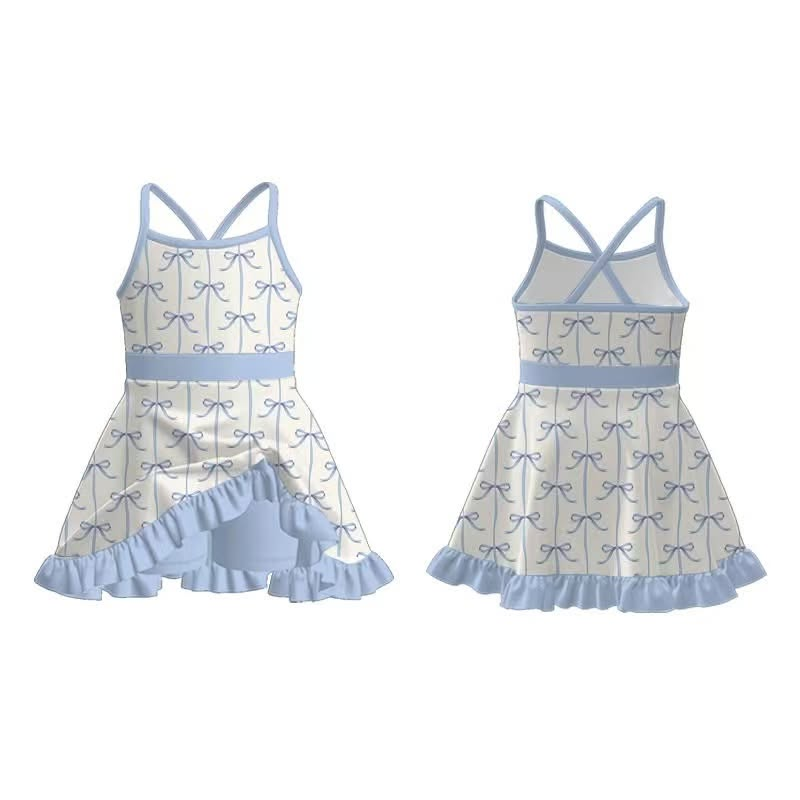 Custom moq 5 each style eta 6-7weeks milk silk baby girls summer short sleeve dresses