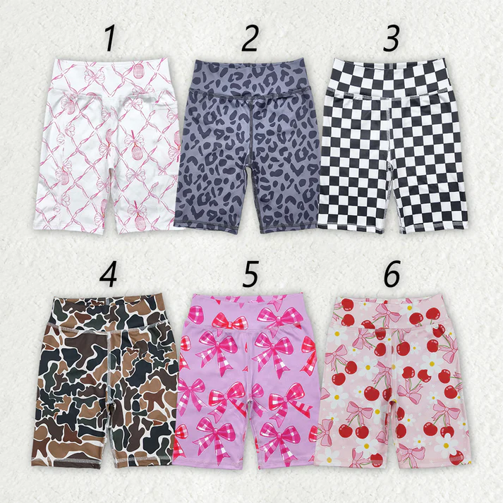 RTS NO MOQ baby girl clothes summer yoga Cycling shorts