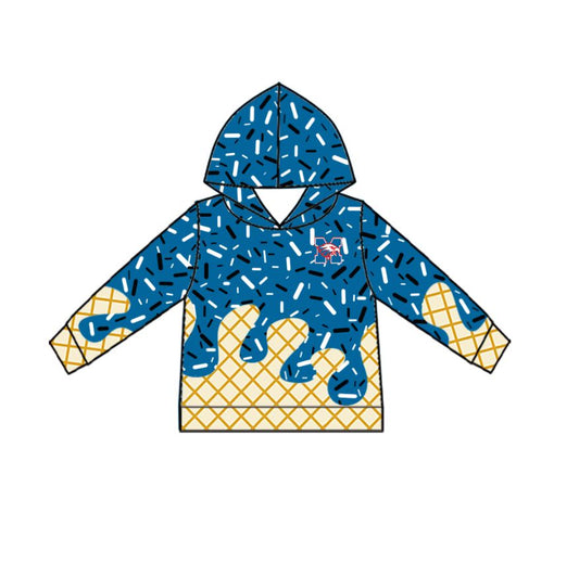 Custom moq 5 mix size milk silk summer teams baby boy clothes camouflage hooded long sleeve top