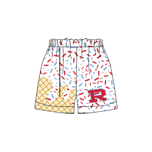 custom moq 3 eta 6-8weeks baby boys clothes team colors summer shorts