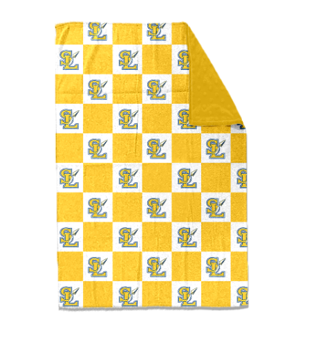 custom moq 5 mix size KABR0107 Baby Kids Yellow Checked Team Blanket Soft Anti Pilling Sleep Quilt