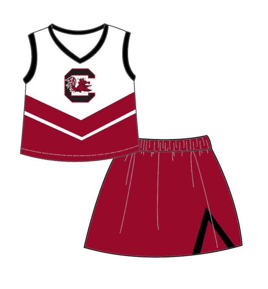 baby girl clothes team brick red toddler girl summer outfit