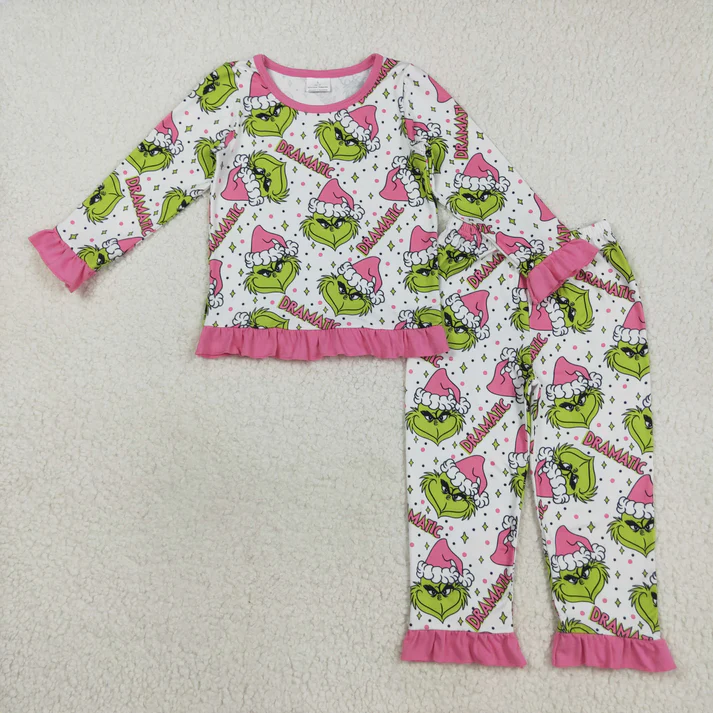 RTS NO MOQ Sibling Baby Girls Boys clothes Christmas long Sleeve Pants pajamas Sets