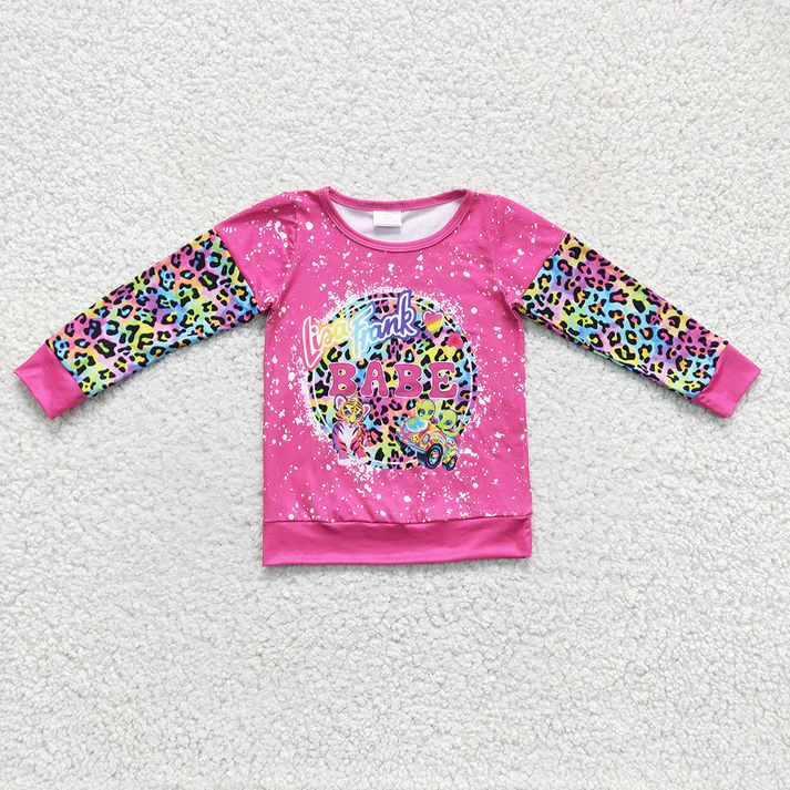 RTS NO MOQ Adults and Baby Mama pink Long Sleeve Pullover Sweatshirt