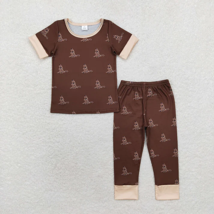 RTS NO MOQ Sibling baby boy clothes camouflage short sleeve pants Sets