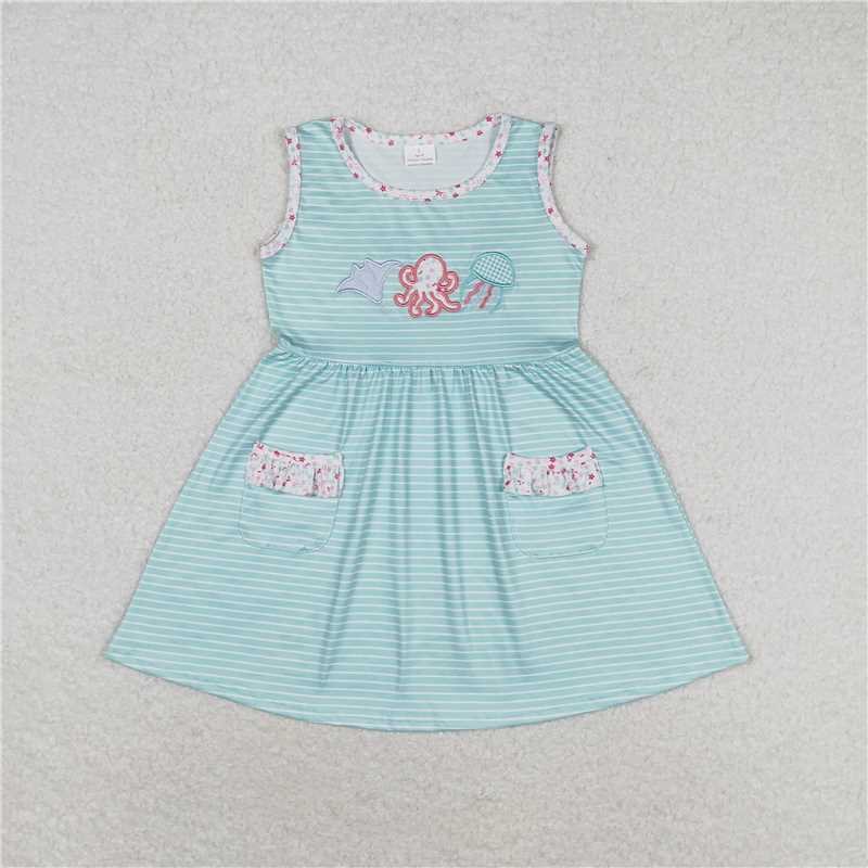 RTS Boys and girls Embroidered Short Sleeve Shorts sets rompers briefs sets dress