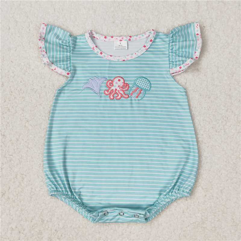 RTS Boys and girls Embroidered Short Sleeve Shorts sets rompers briefs sets dress