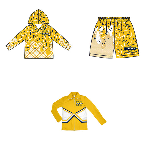 Custom moq 5 mix size milk silk baby girls clothes team bow red hooded long sleeve tops and shorts and jacket-25.7.22