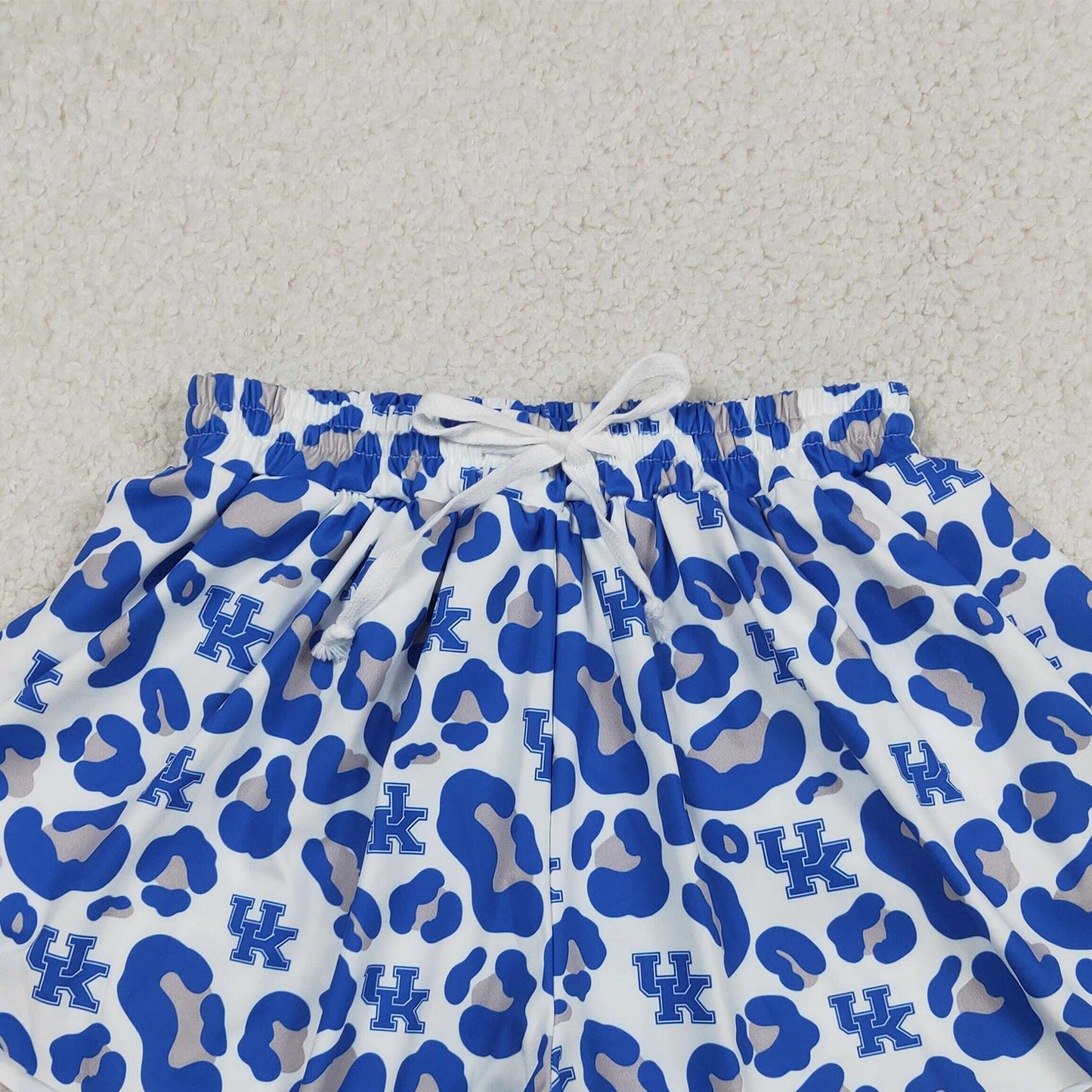 RTS NO MOQ milk silk SS0802 Adult Women Team Blue Leopard Yoga Active Butterfly Bottoms