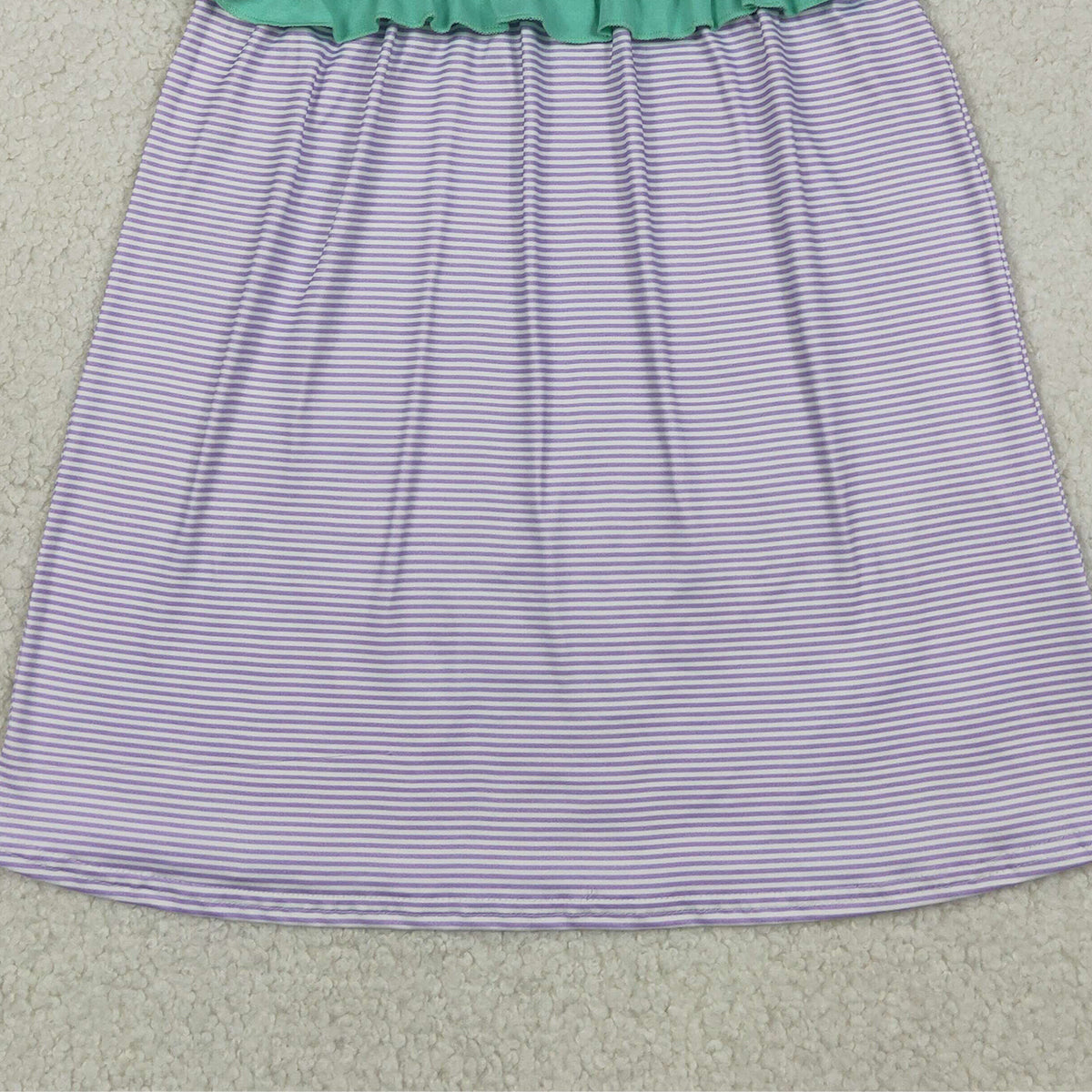 RTS NO MOQ GSD3560 Baby Girls Sleeveless Purple Stripe Knee-Length Dresses Infant Girls Summer Casual Dresses