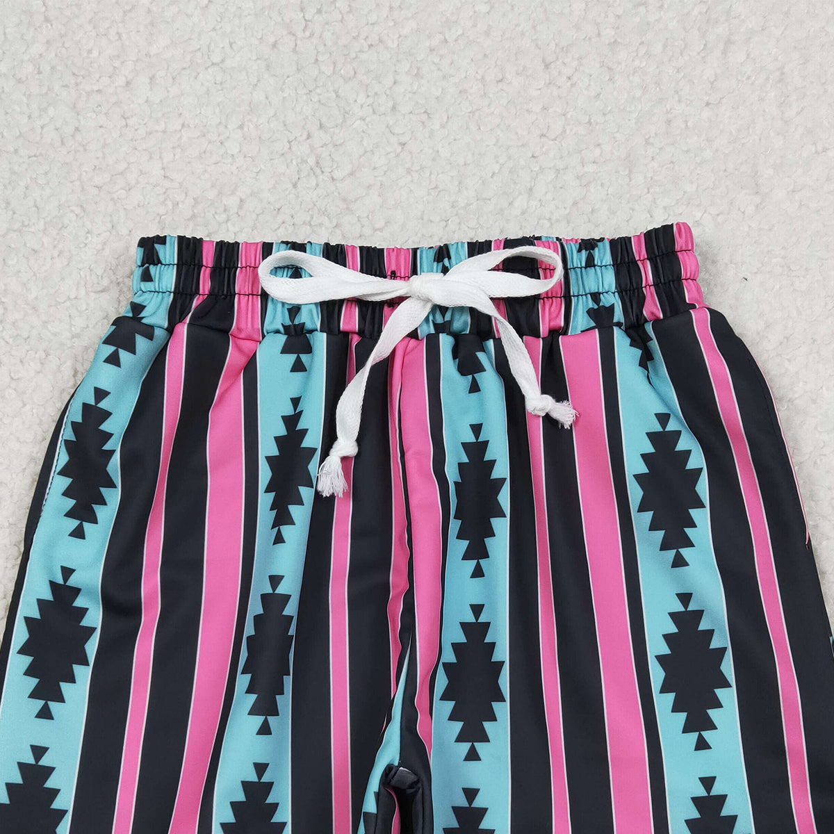 RTS NO MOQ S0548 Baby Boys Aztec Stripe Western Swimming Trunks Bottom