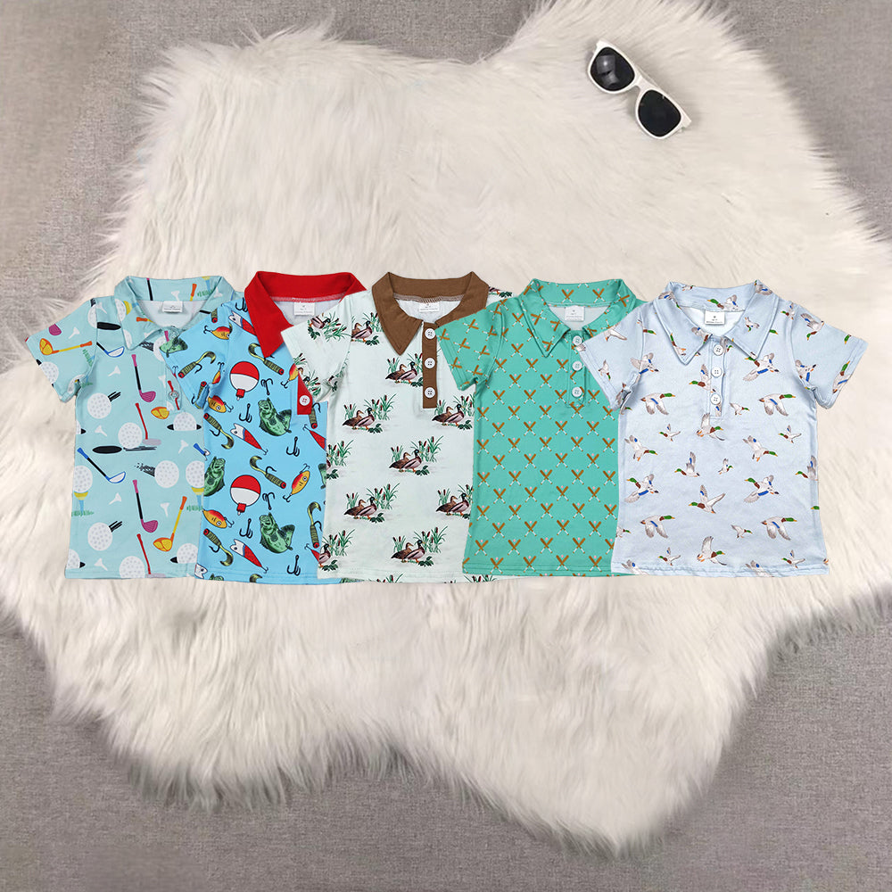 RTS NO MOQ Sibling baby boy clothes baseball short-sleeved tops