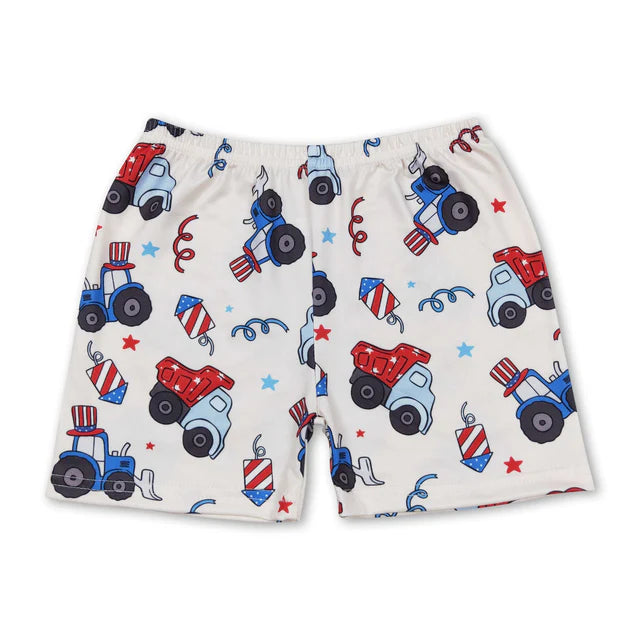 RTS NO MOQ（In Stock)Baby Boys Summer Western Cow Bottom Shorts