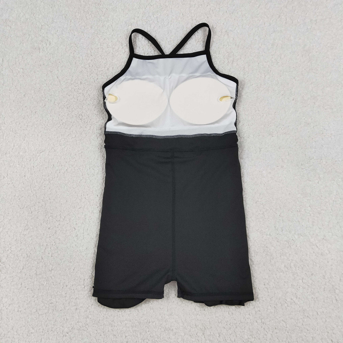 RTS NO MOQ S0552 Baby Girls Black Knit Knee-Length Active Wear Dresses Infant Casual Fashion Outfit for Girls