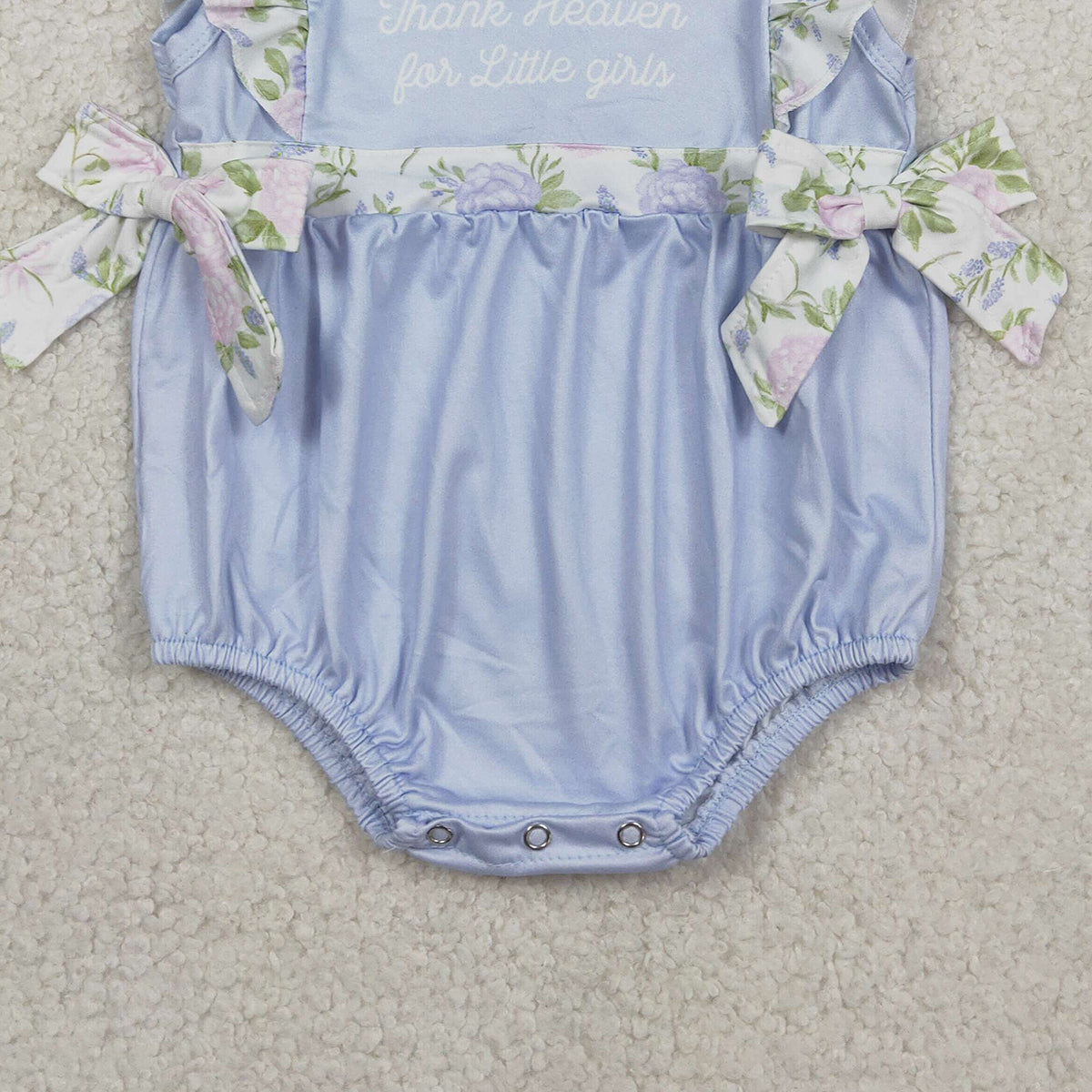 RTS NO MOQ SR3506 Little Girls Floral Bows Ruffle Rompers Baby Girl Outfit